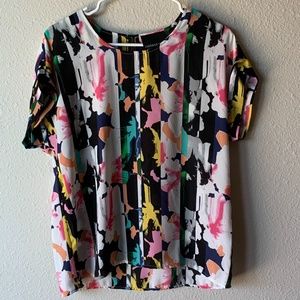 Cynthia Rowley multi-colored blouse